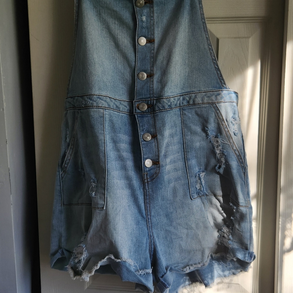 Denim overalls